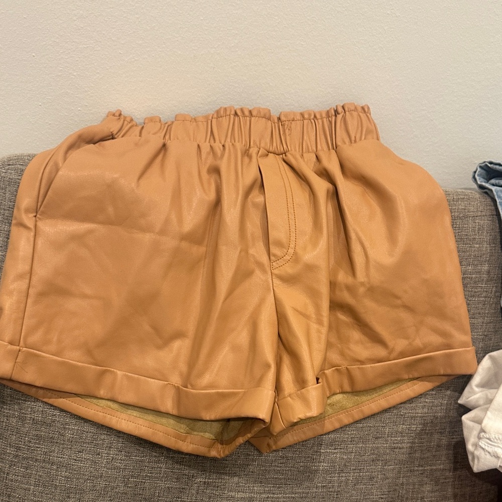 Forever 21 High Waist Tan Shorts